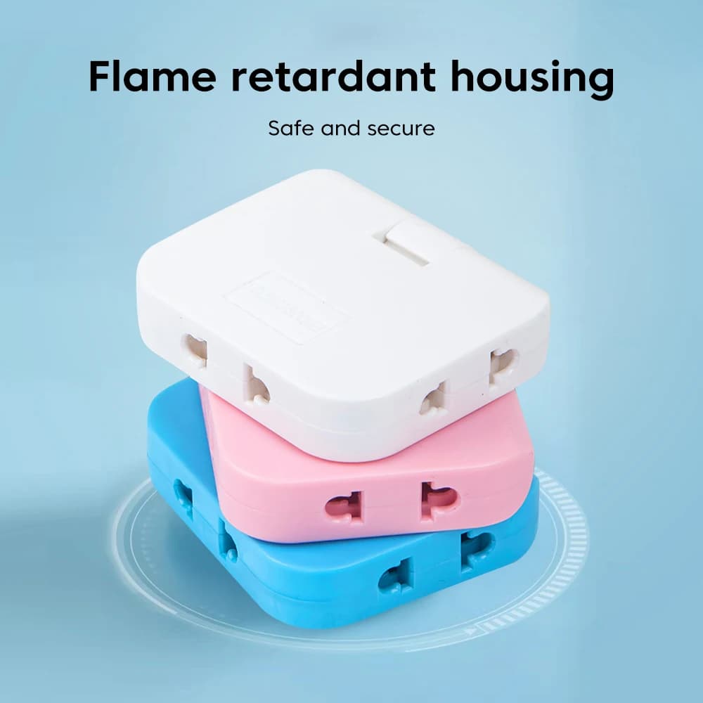 Uniwersalny adapter 3-w-1 EU→US z obrotem 180°